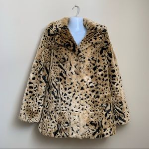 Express Faux Cheetah Fur jacket